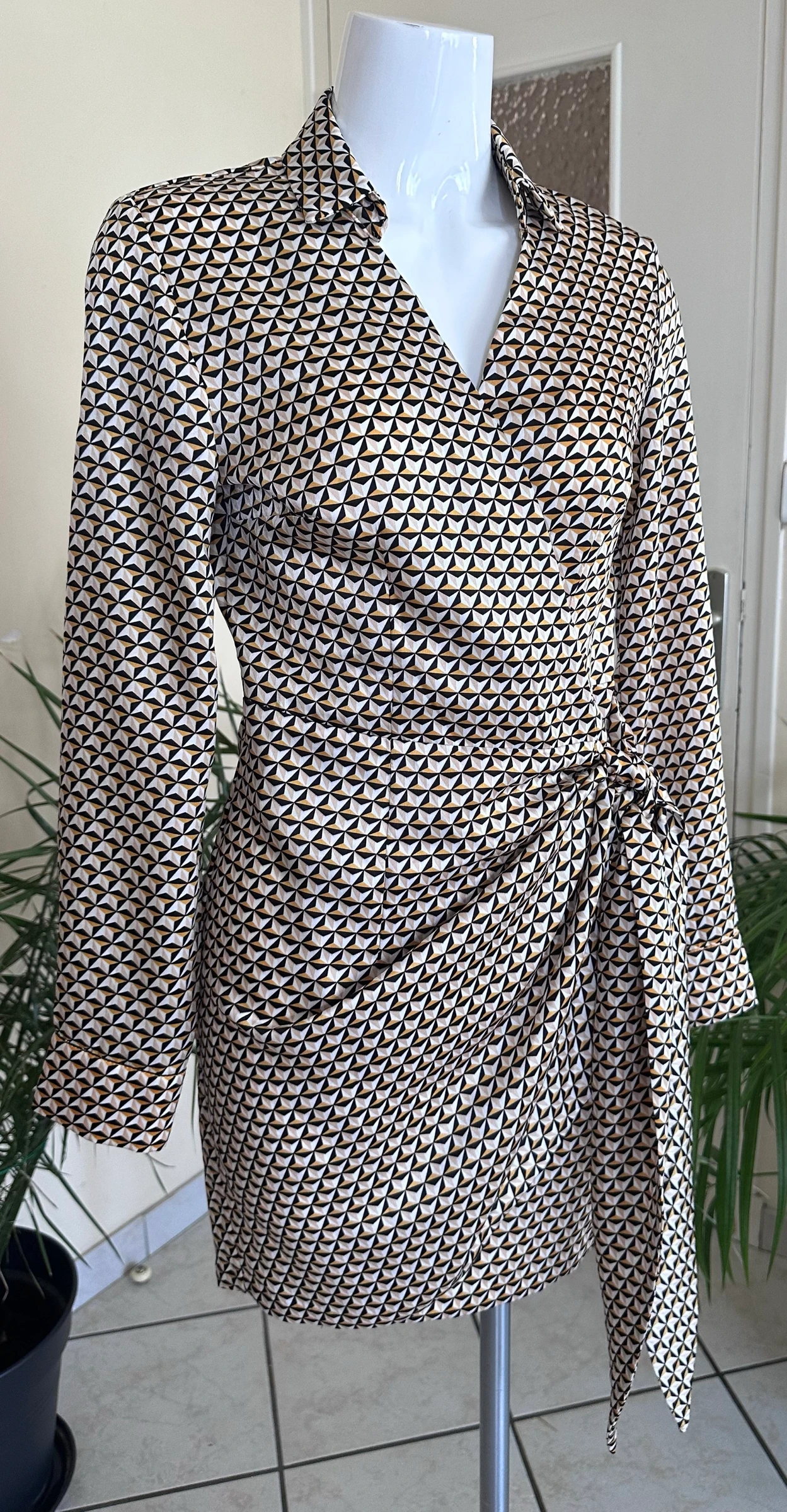 Vestido cache-cœur estampado NOVO Grain de Malice – Tamanho 36 – photo 4